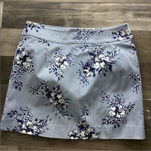S.C & CO Floral Blue Skort